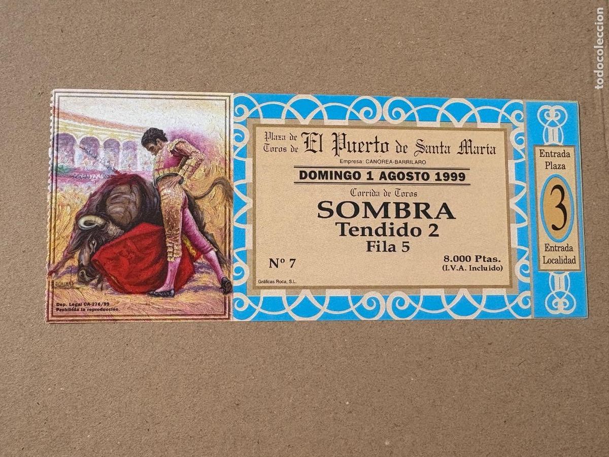 Tauromaquia: B2. ENTRADA DE TOROS EL PUERTO DE SANTA MAR&Iacute;A 1999