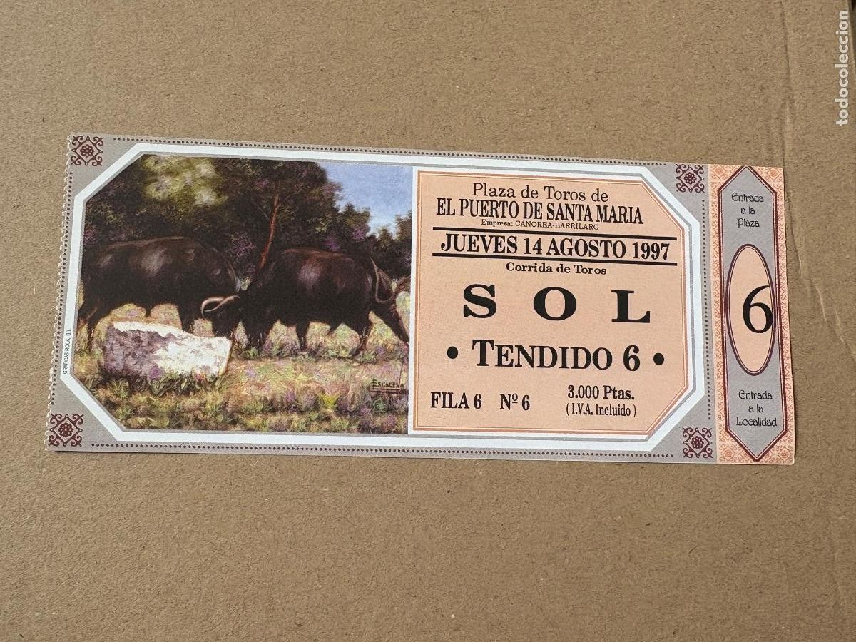Tauromaquia: B2. ENTRADA DE TOROS EL PUERTO DE SANTA MAR&Iacute;A 1997