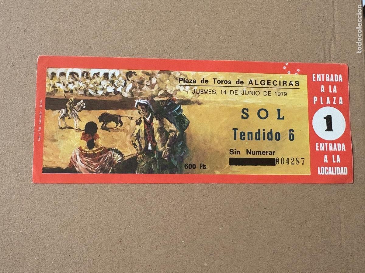 Tauromaquia: B2. ENTRADA DE TOROS ALGECIRAS 1979