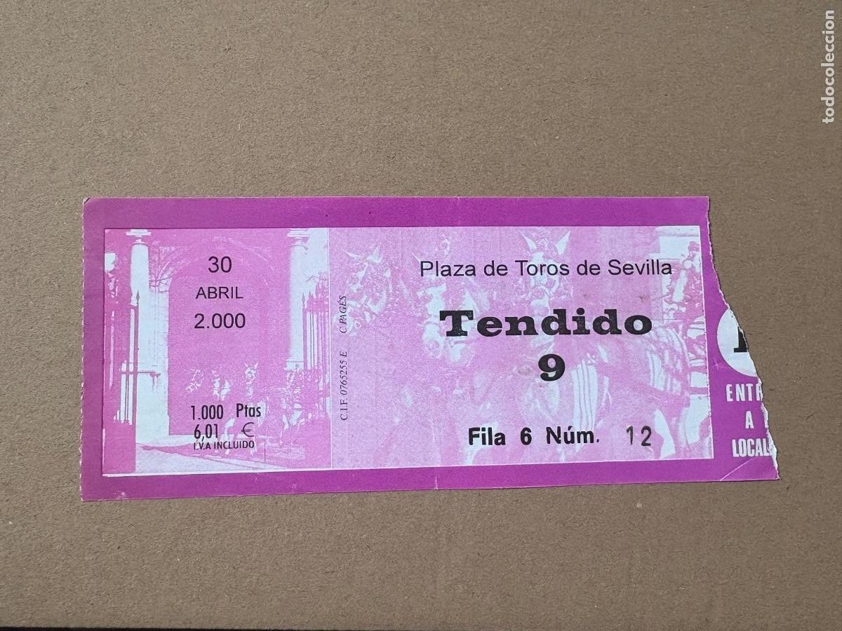 Tauromaquia: B2. ENTRADA DE TOROS SEVILLA 2000