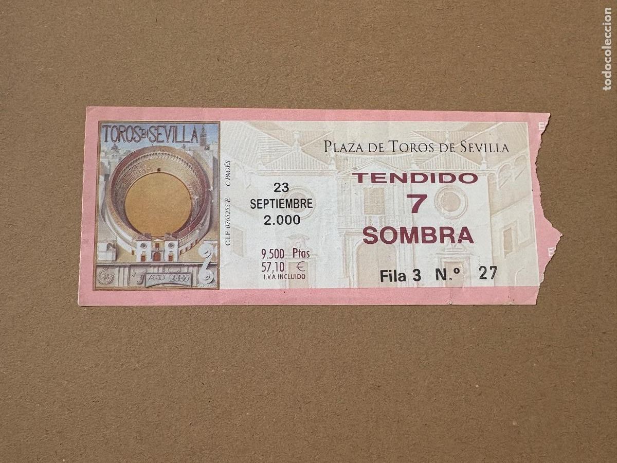Tauromaquia: B2. ENTRADA DE TOROS SEVILLA 2000