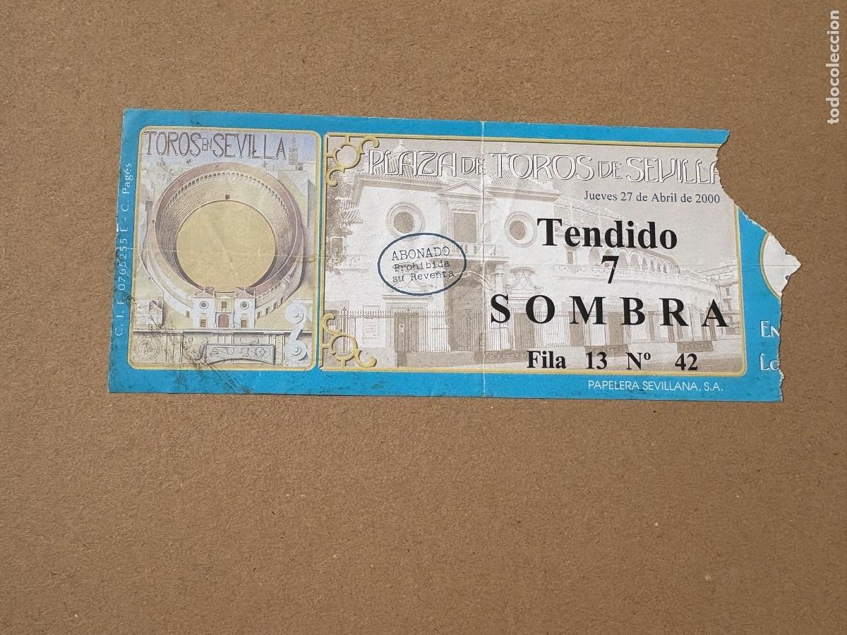 Tauromaquia: B2. ENTRADA DE TOROS SEVILLA 2000