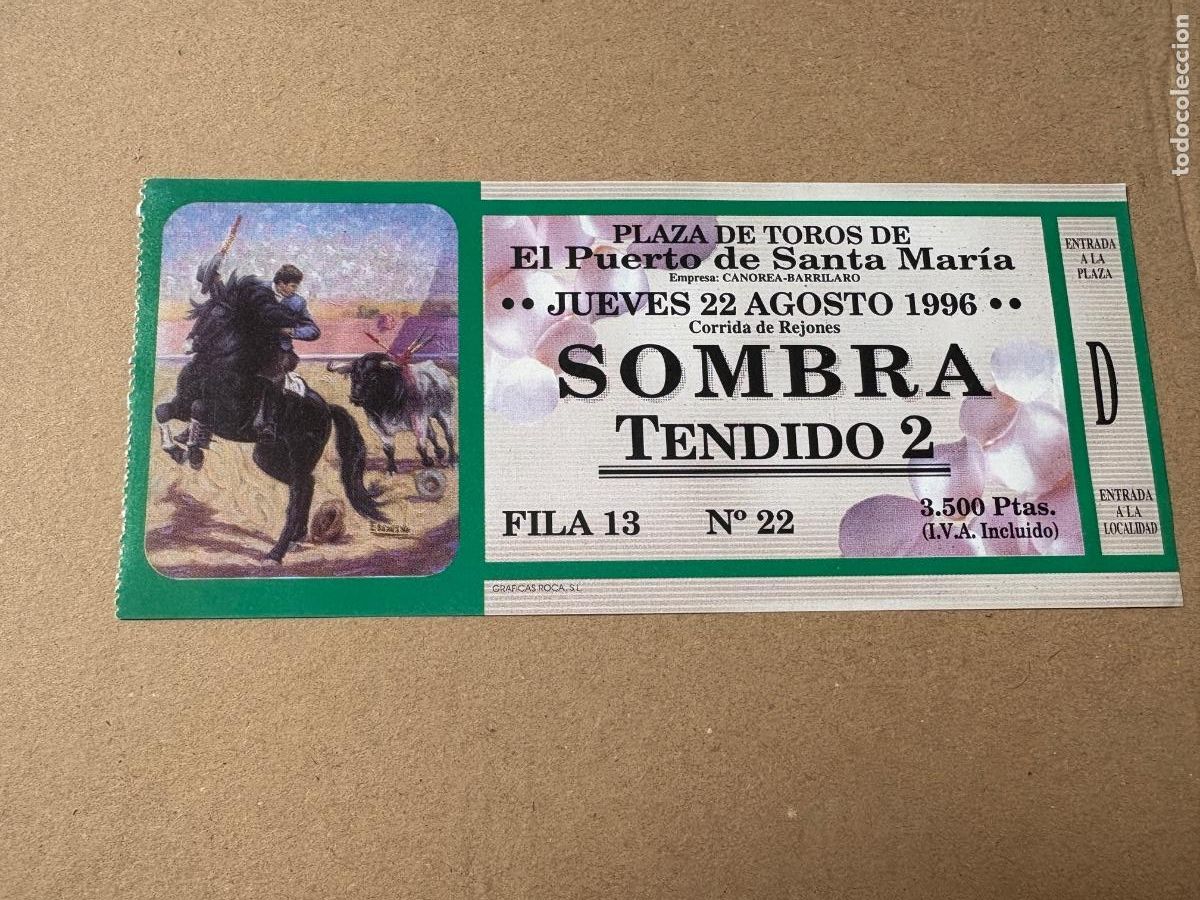 Tauromaquia: B2. ENTRADA DE TOROS EL PUERTO DE SANTA MAR&Iacute;A 1996