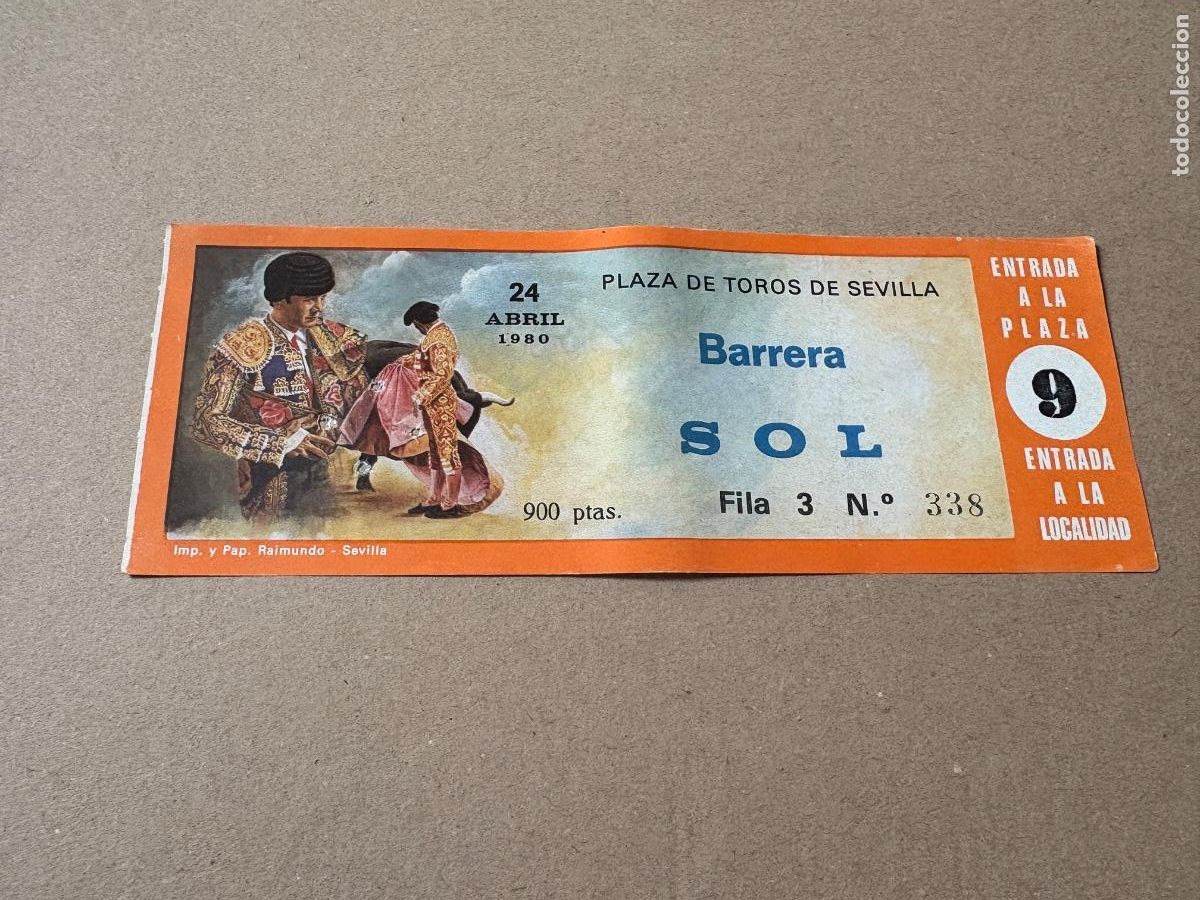 Tauromaquia: B2. ENTRADA DE TOROS DE SEVILLA 1980