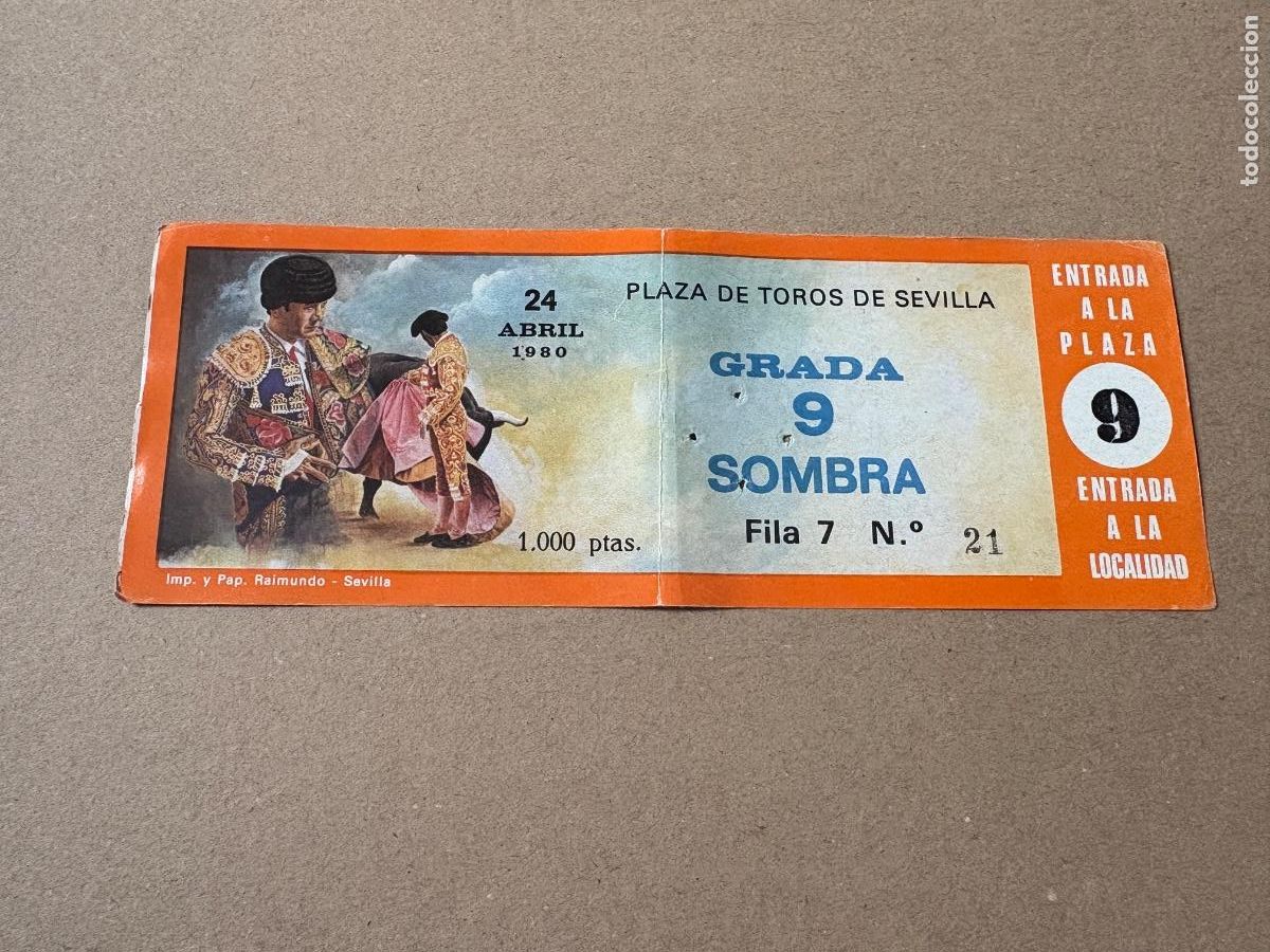Tauromaquia: B2. ENTRADA DE TOROS DE SEVILLA 1980