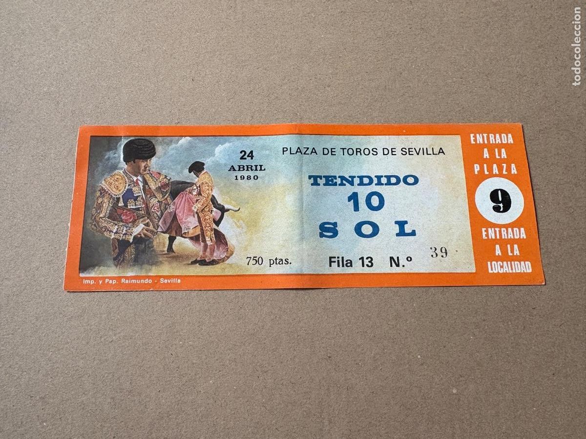 Tauromaquia: B2. ENTRADA DE TOROS DE SEVILLA 1980