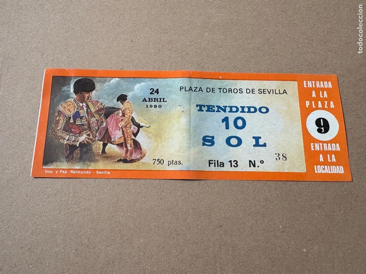 Tauromaquia: B2. ENTRADA DE TOROS DE SEVILLA 1980