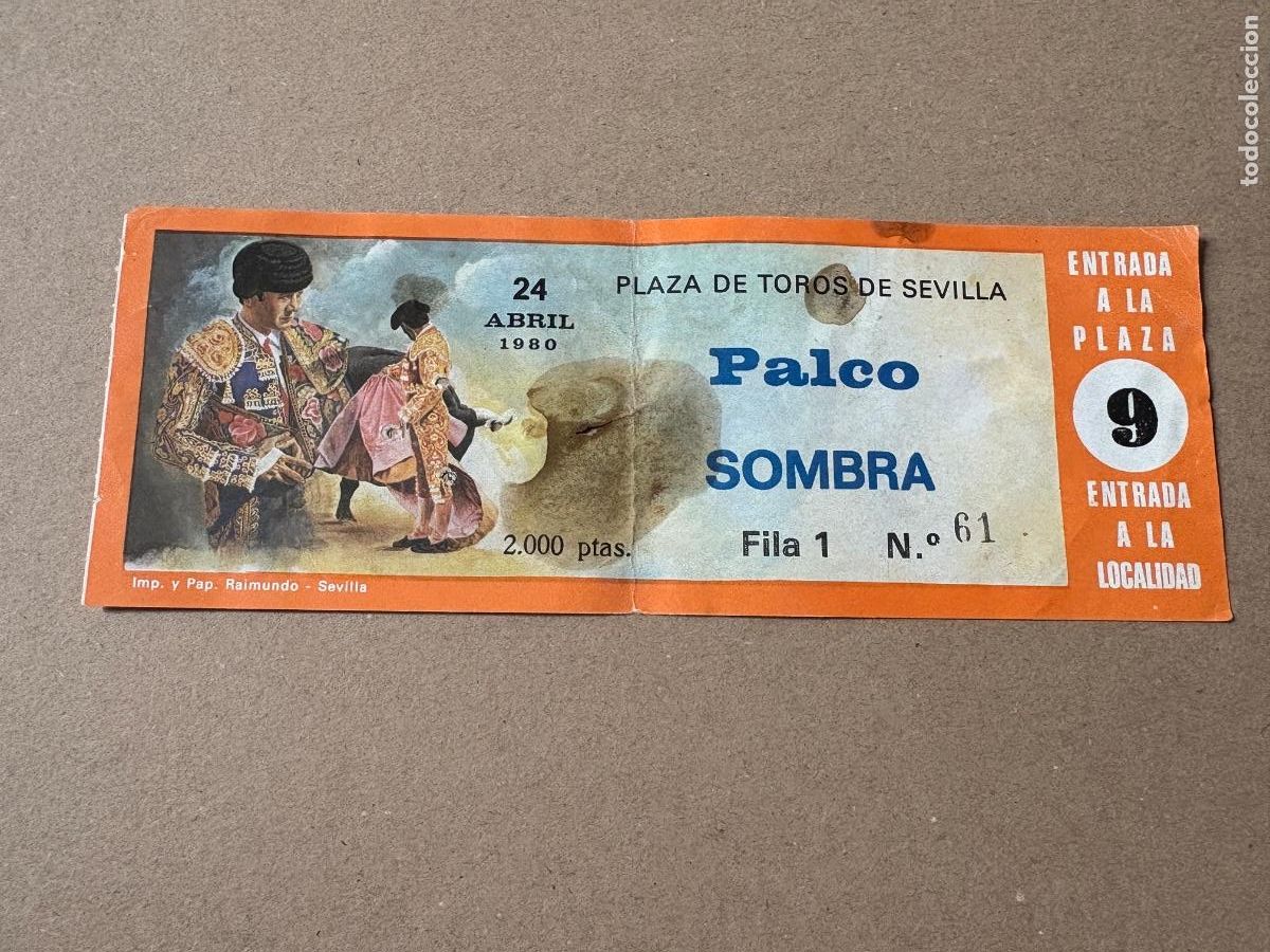Tauromaquia: B2. ENTRADA DE TOROS DE SEVILLA 1980