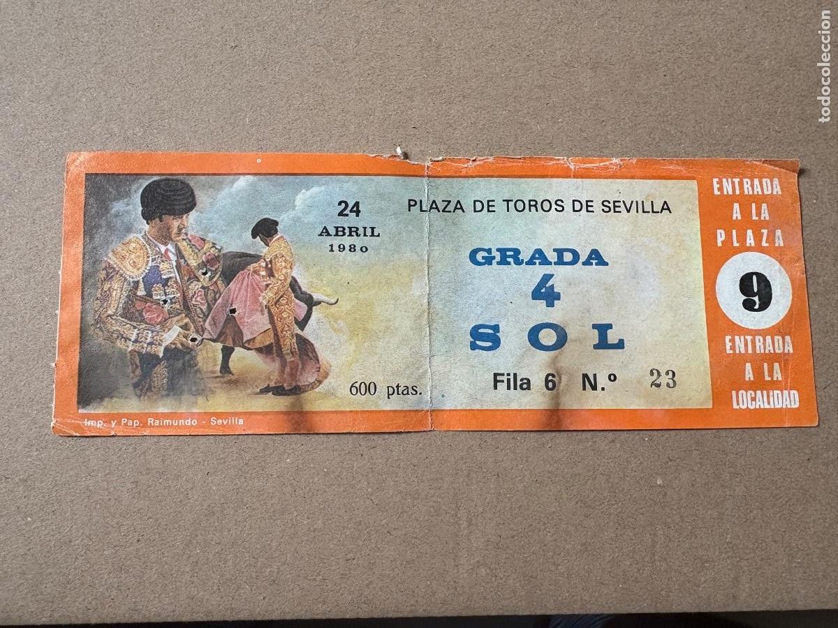 Tauromaquia: B2. ENTRADA DE TOROS DE SEVILLA 1980