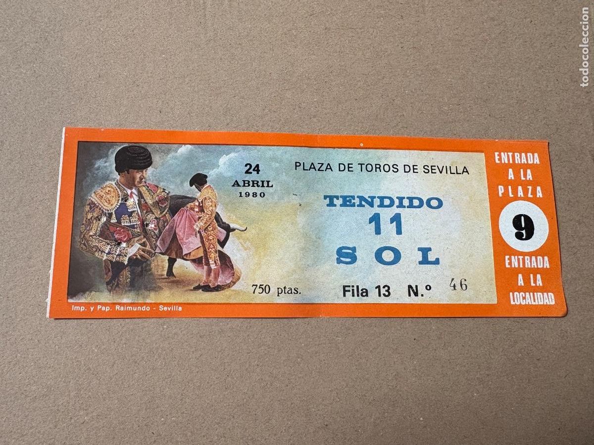 Tauromaquia: B2. ENTRADA DE TOROS DE SEVILLA 1980