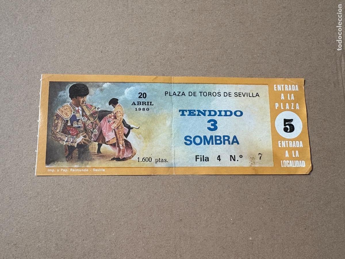 Tauromaquia: B2. ENTRADA DE TOROS DE SEVILLA 1980