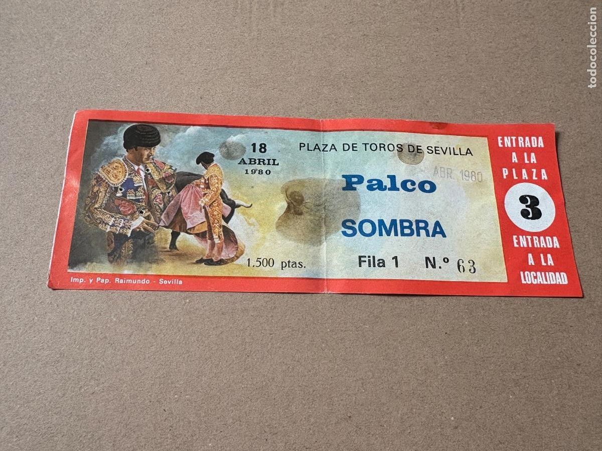 Tauromaquia: B2. ENTRADA DE TOROS DE SEVILLA 1980