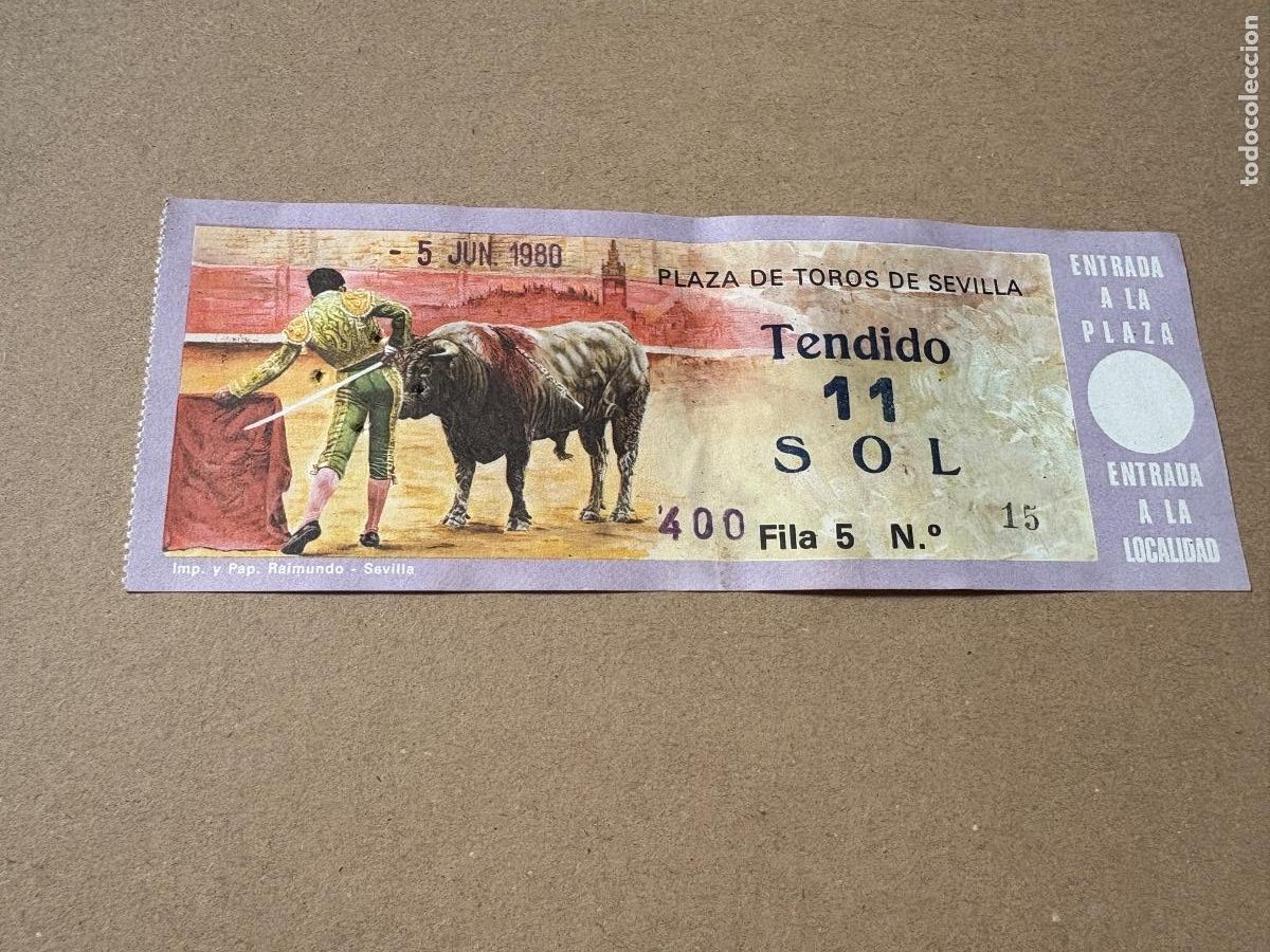 Tauromaquia: B2. ENTRADA DE TOROS DE SEVILLA 1980
