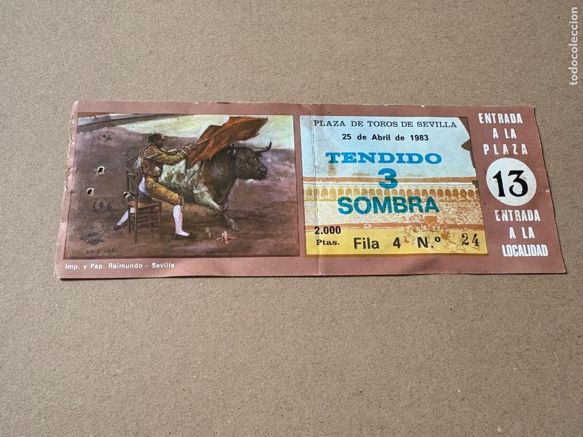 Tauromaquia: B2. ENTRADA DE TOROS DE SEVILLA 1983