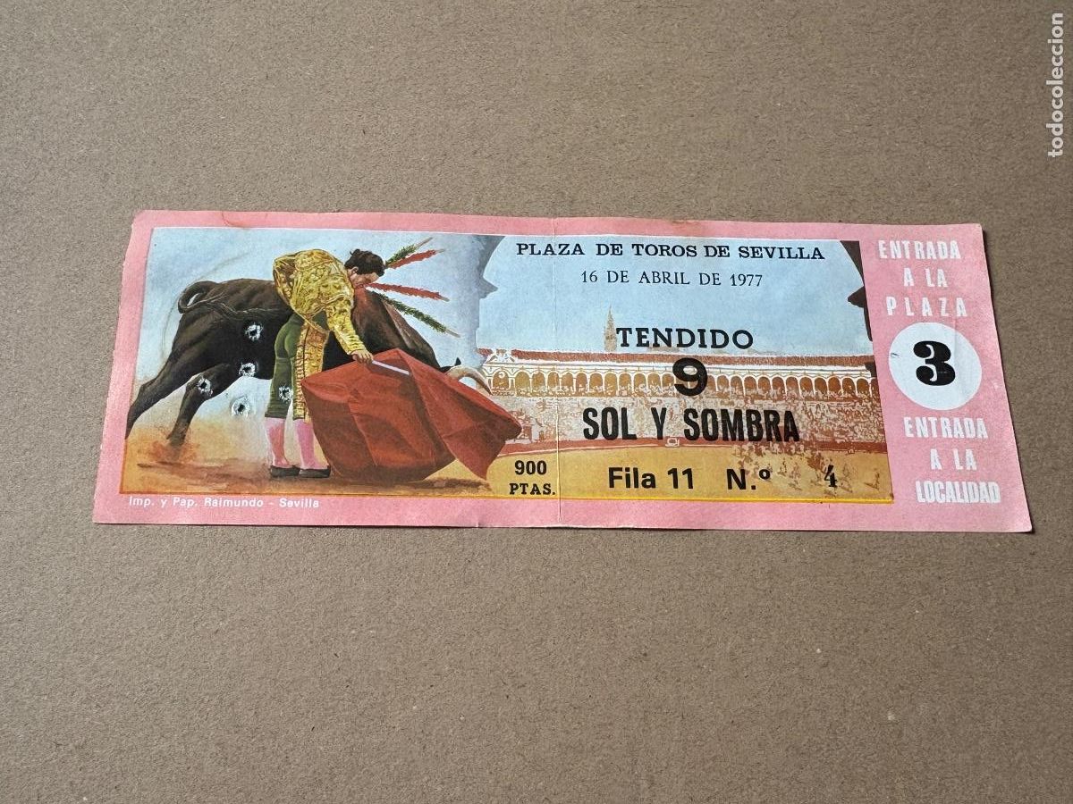 Tauromaquia: B2. ENTRADA DE TOROS DE SEVILLA 1977