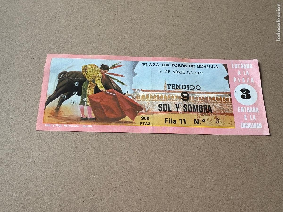 Tauromaquia: B2. ENTRADA DE TOROS DE SEVILLA 1977