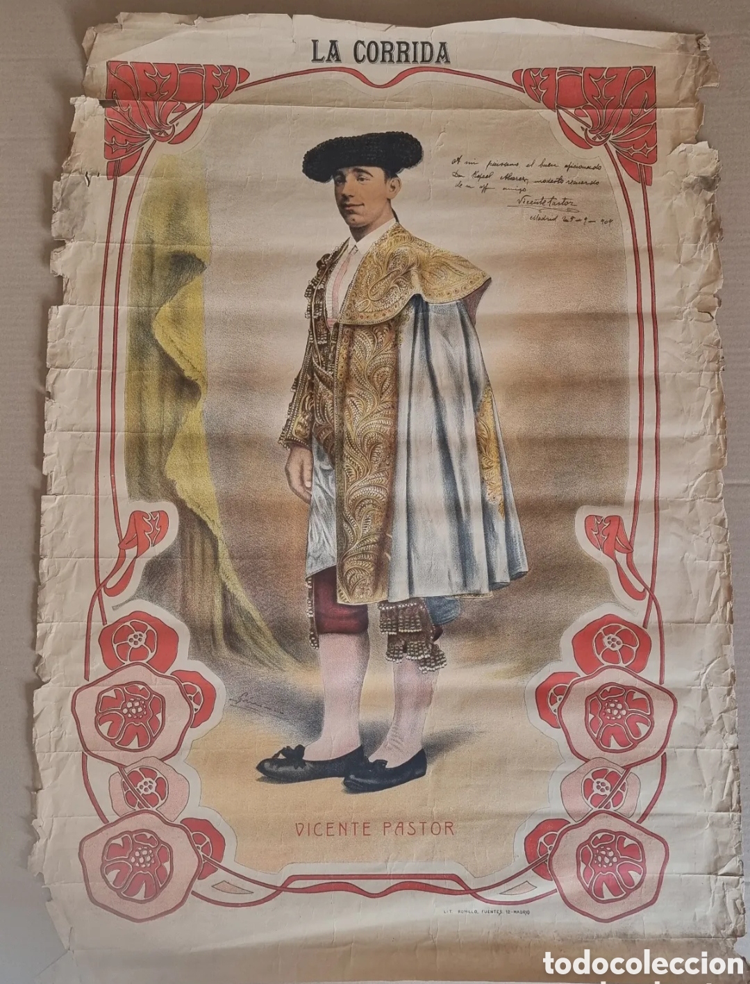 Tauromaquia: Cartel torero firmado por Vicente Pastor