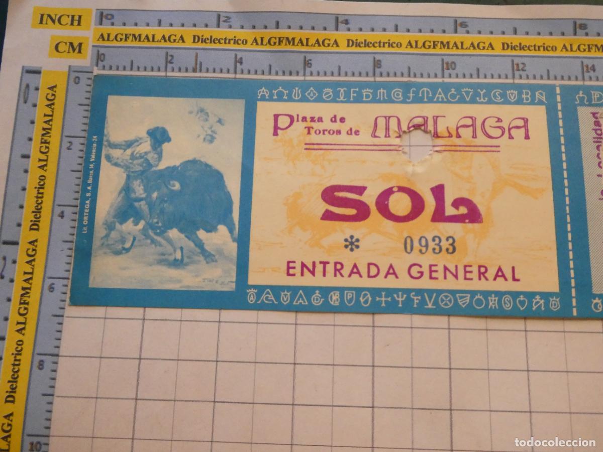 Tauromaquia: ENTRADA TOROS TOREROS CORRIDA PLAZA M&Aacute;LAGA. 511