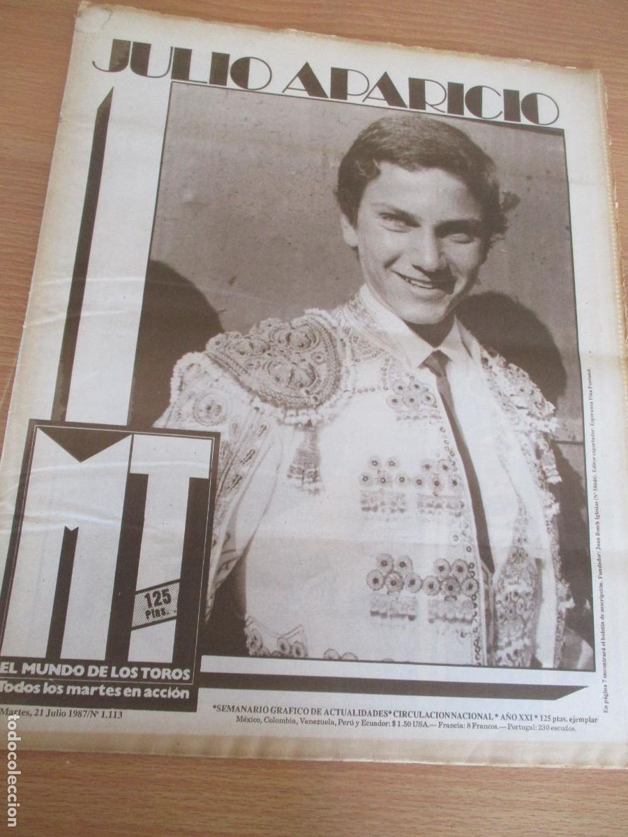 Tauromaquia: REVISTA: EL MUNDO DE LOS TOROS- N&ordm;. 1.113-MARTES 21 DE JULIO 1987