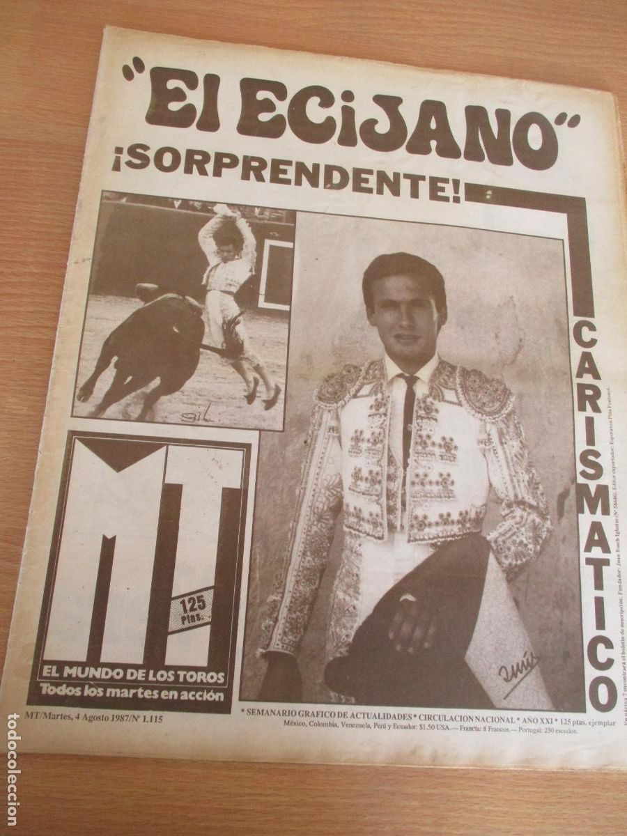 Tauromaquia: REVISTA: EL MUNDO DE LOS TOROS- N&ordm;. 1.115-MARTES 4 DE AGOSTO 1987