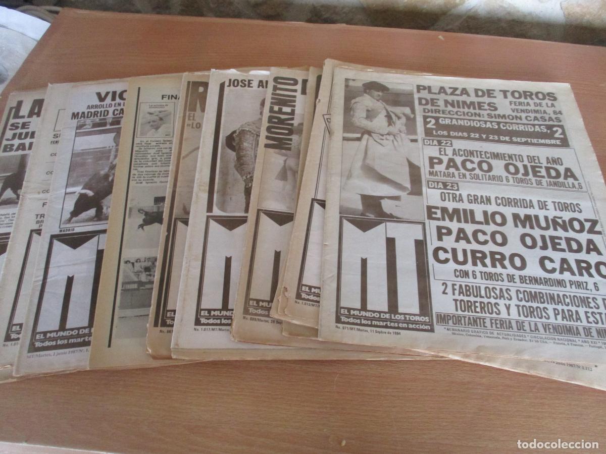 Tauromaquia: REVISTA: EL MUNDO DE LOS TOROS- LOTE DE 11 REVISTAS INCOMPLETAS