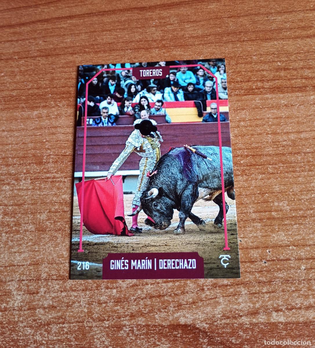 Tauromaquia: Cromo Taurocromos 2026 - N&ordm; 216 - Toreros - Gin&eacute;s Mar&iacute;n - Derechazo