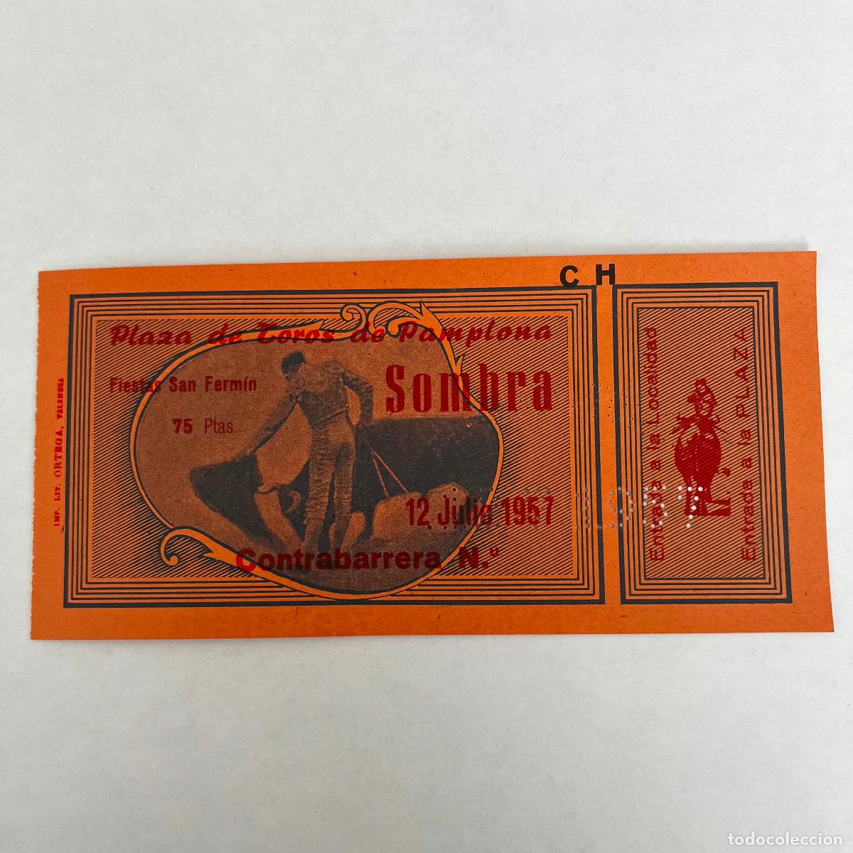 Tauromaquia: ENTRADA DE TOROS. PAMPLONA. SAN FERMIN. 1957.