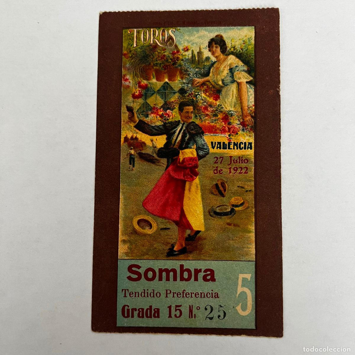 Tauromachie: ENTRADA DE TOROS. VALENCIA. 1922.