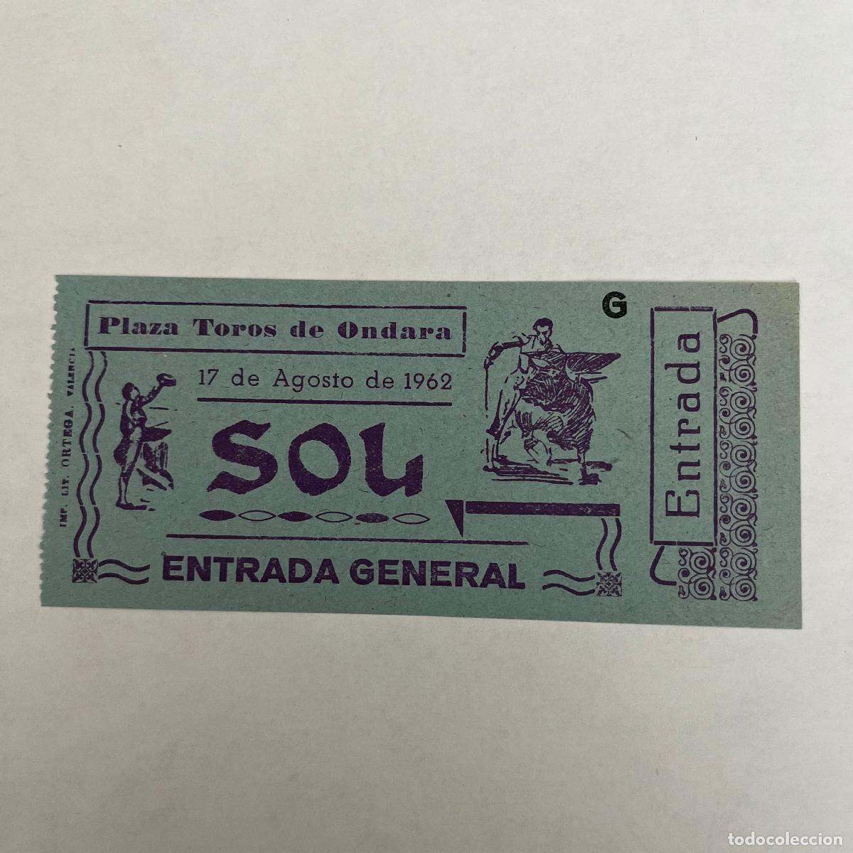 Tauromaquia: ENTRADA DE TOROS. ONDARA. 1962. - Foto 1