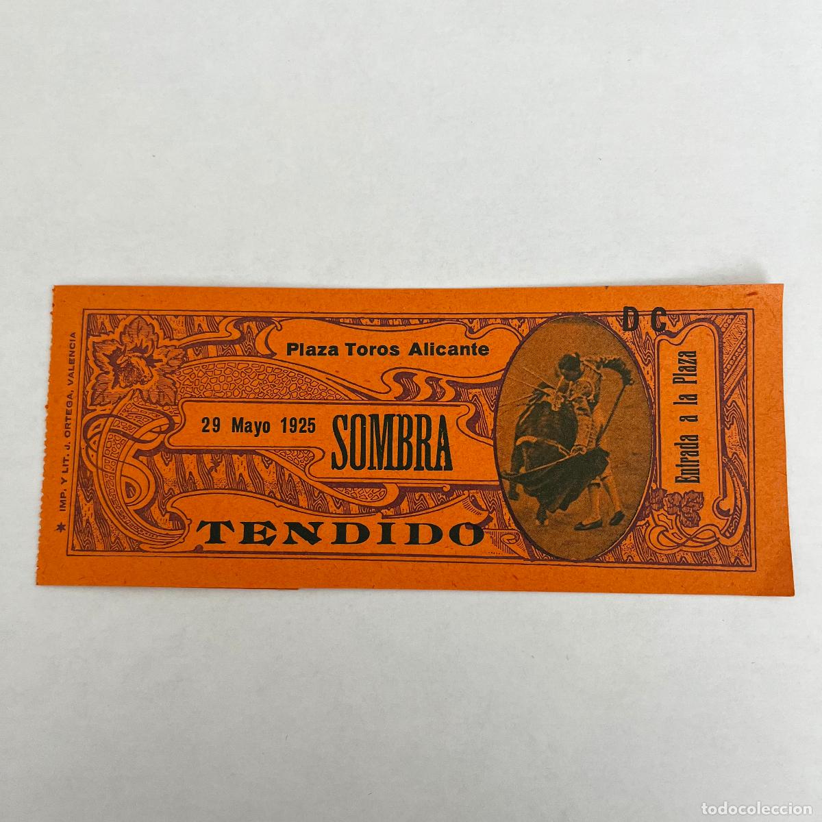 Tauromachie: ENTRADA DE TOROS. ALICANTE. 1925.
