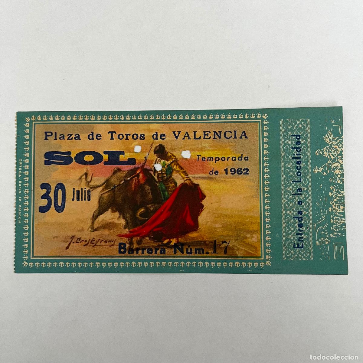 Stierkampf: ENTRADA DE TOROS. VALENCIA. 1962.
