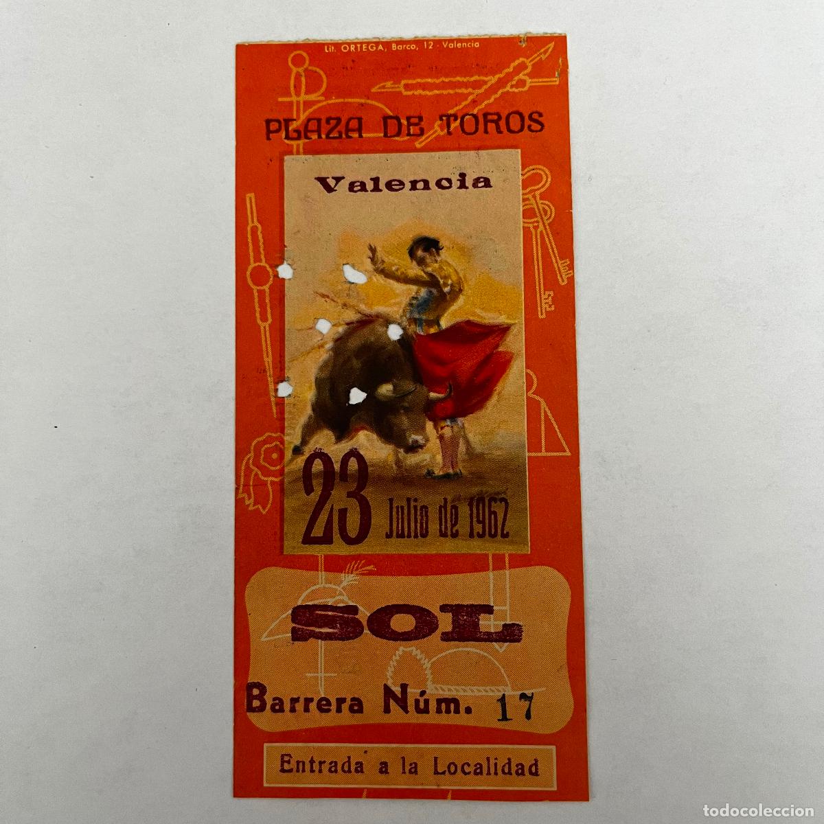 Stierkampf: ENTRADA DE TOROS. VALENCIA. 1962.
