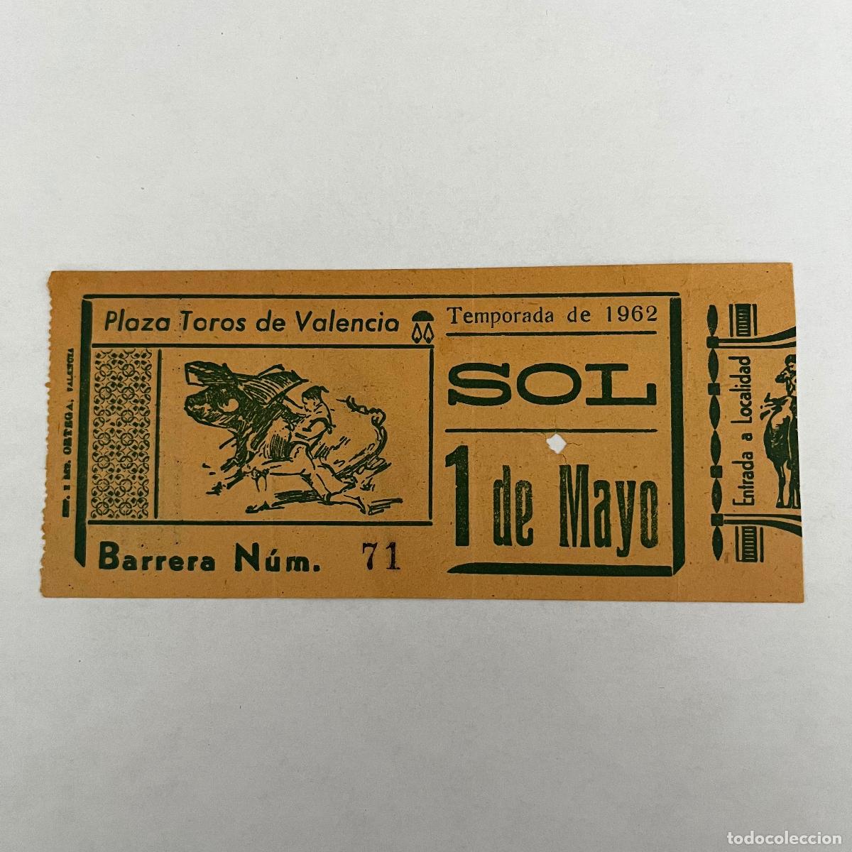 Stierkampf: ENTRADA DE TOROS. VALENCIA. 1962.