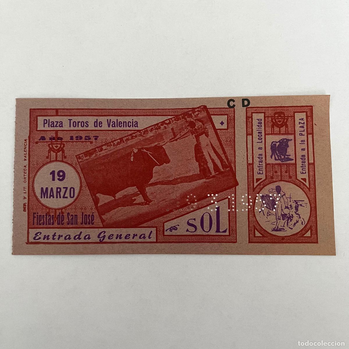 Stierkampf: ENTRADA DE TOROS. VALENCIA. 1957.