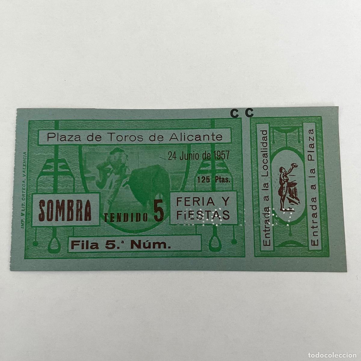 Stierkampf: ENTRADA DE TOROS. ALICANTE. 1957.