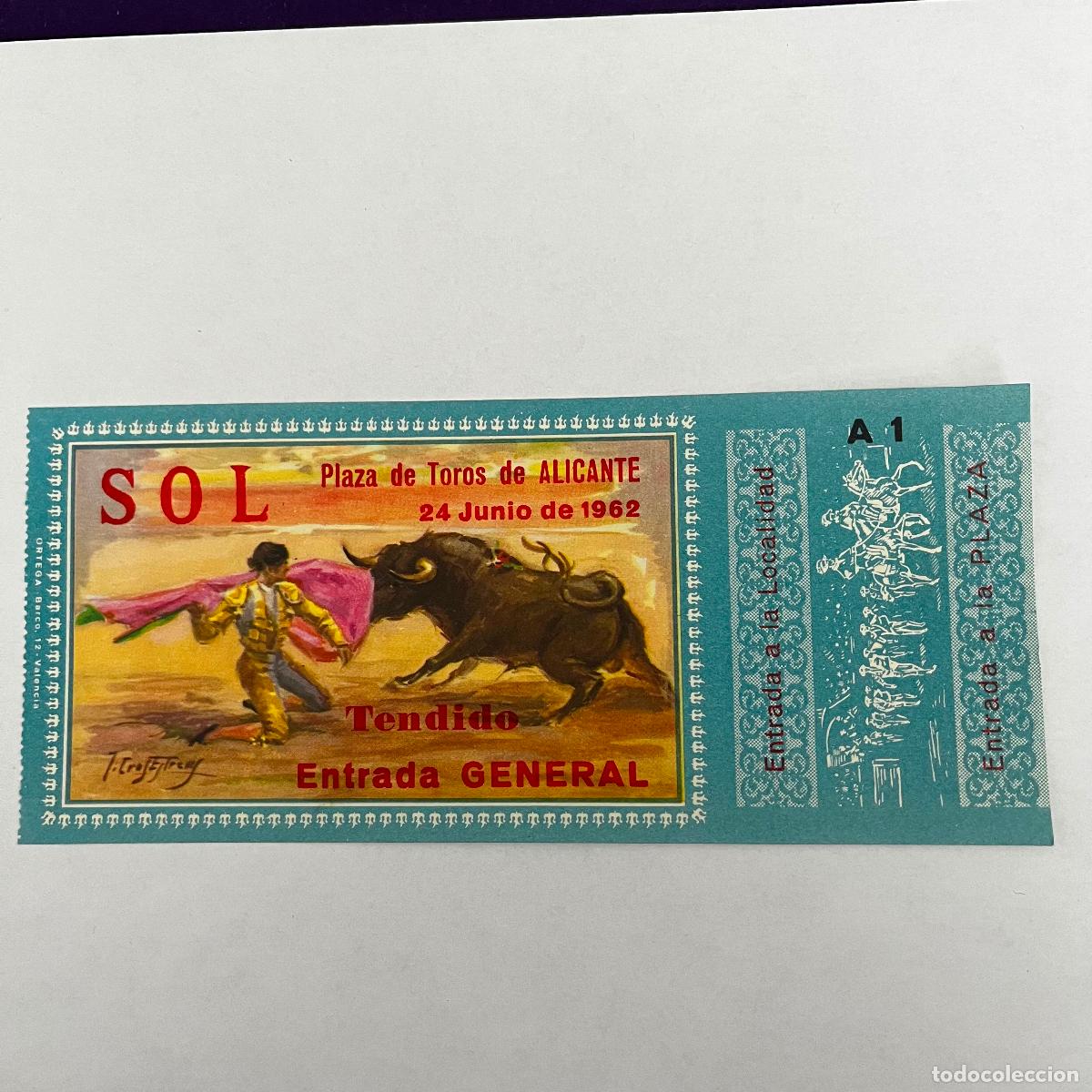 Stierkampf: ENTRADA DE TOROS. ALICANTE. 1962.