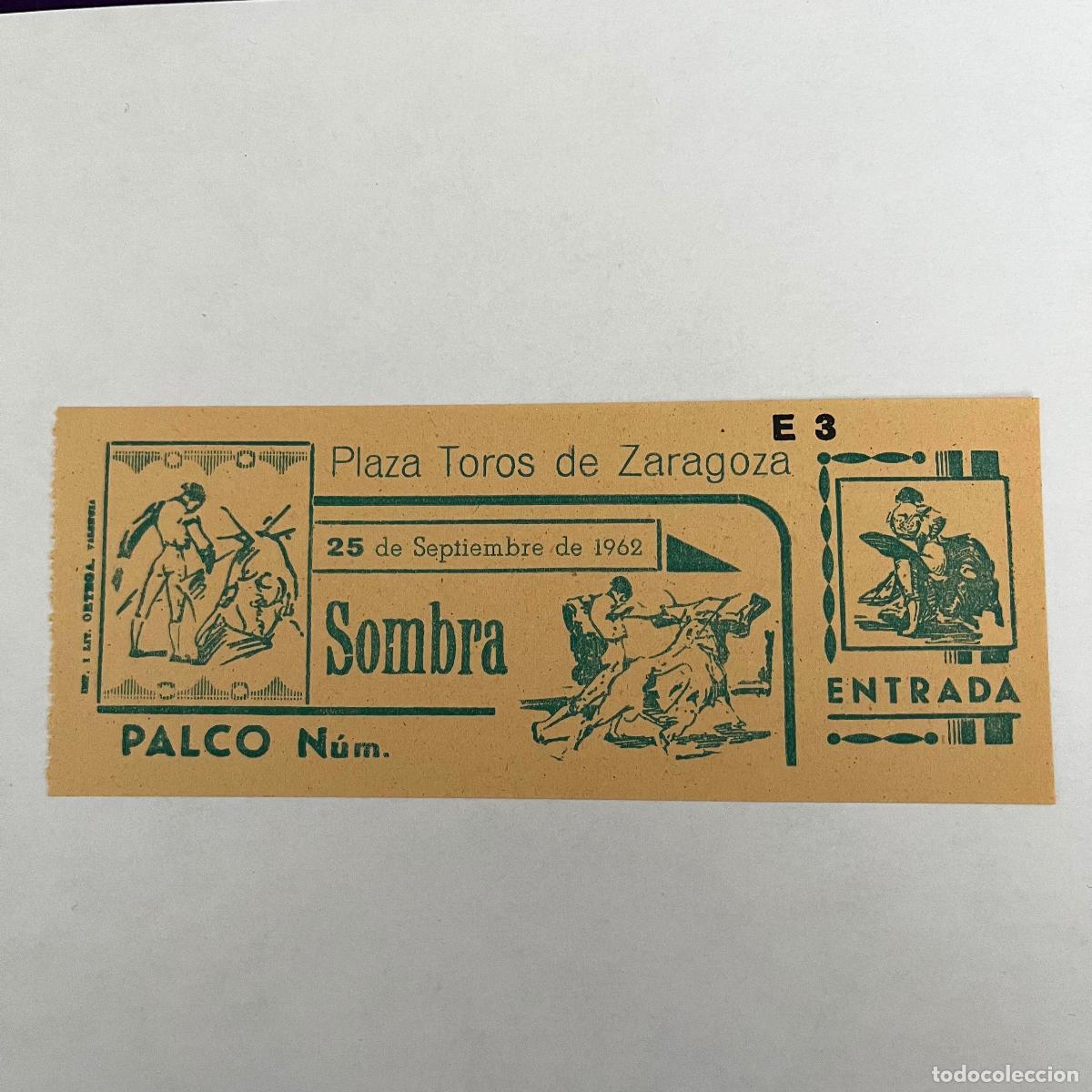 Stierkampf: ENTRADA DE TOROS. ZARAGOZA. 1962.