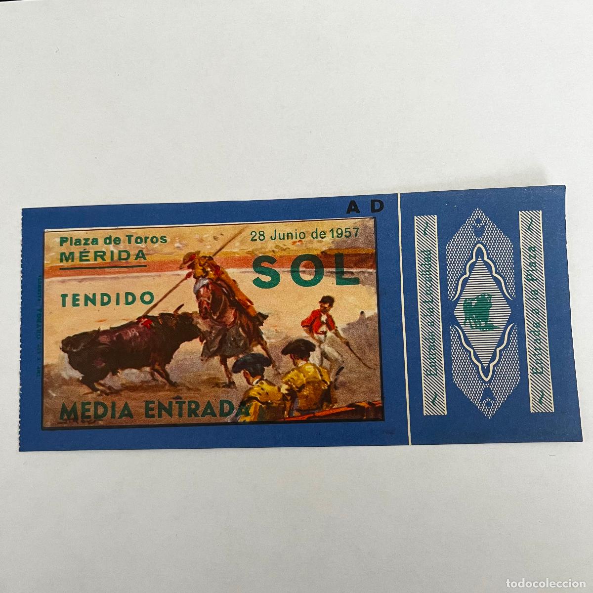Tauromaquia: ENTRADA DE TOROS. MERIDA. 1957. - Foto 1
