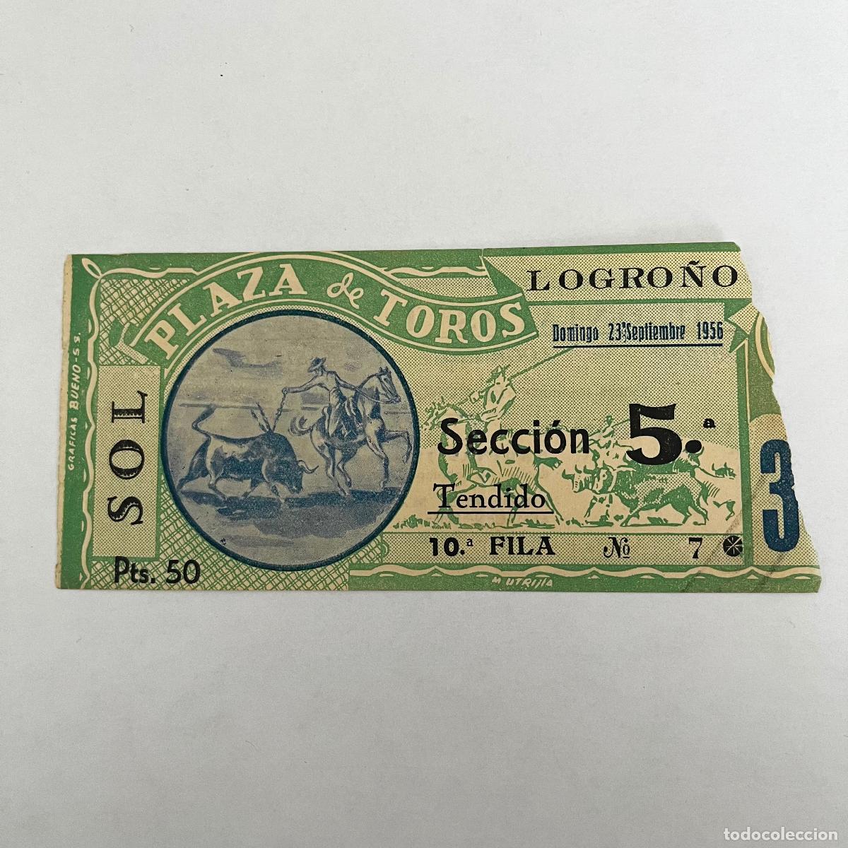 Tauromaquia: ENTRADA DE TOROS. LOGRO&Ntilde;O. 1956. - Foto 1