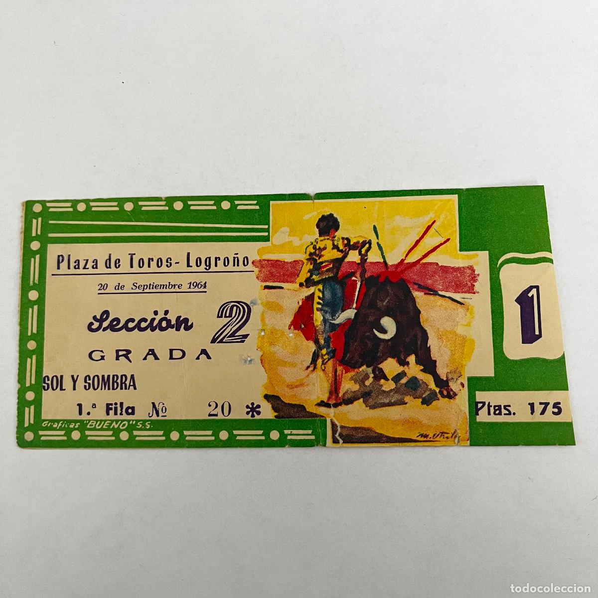 Tauromaquia: ENTRADA DE TOROS. LOGRO&Ntilde;O. 1964. - Foto 1