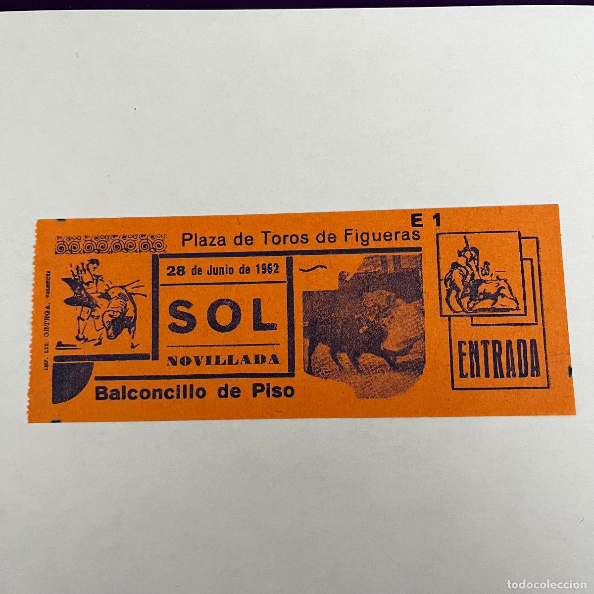 Tauromaquia: ENTRADA DE TOROS. FIGUERAS. 1962. - Foto 1
