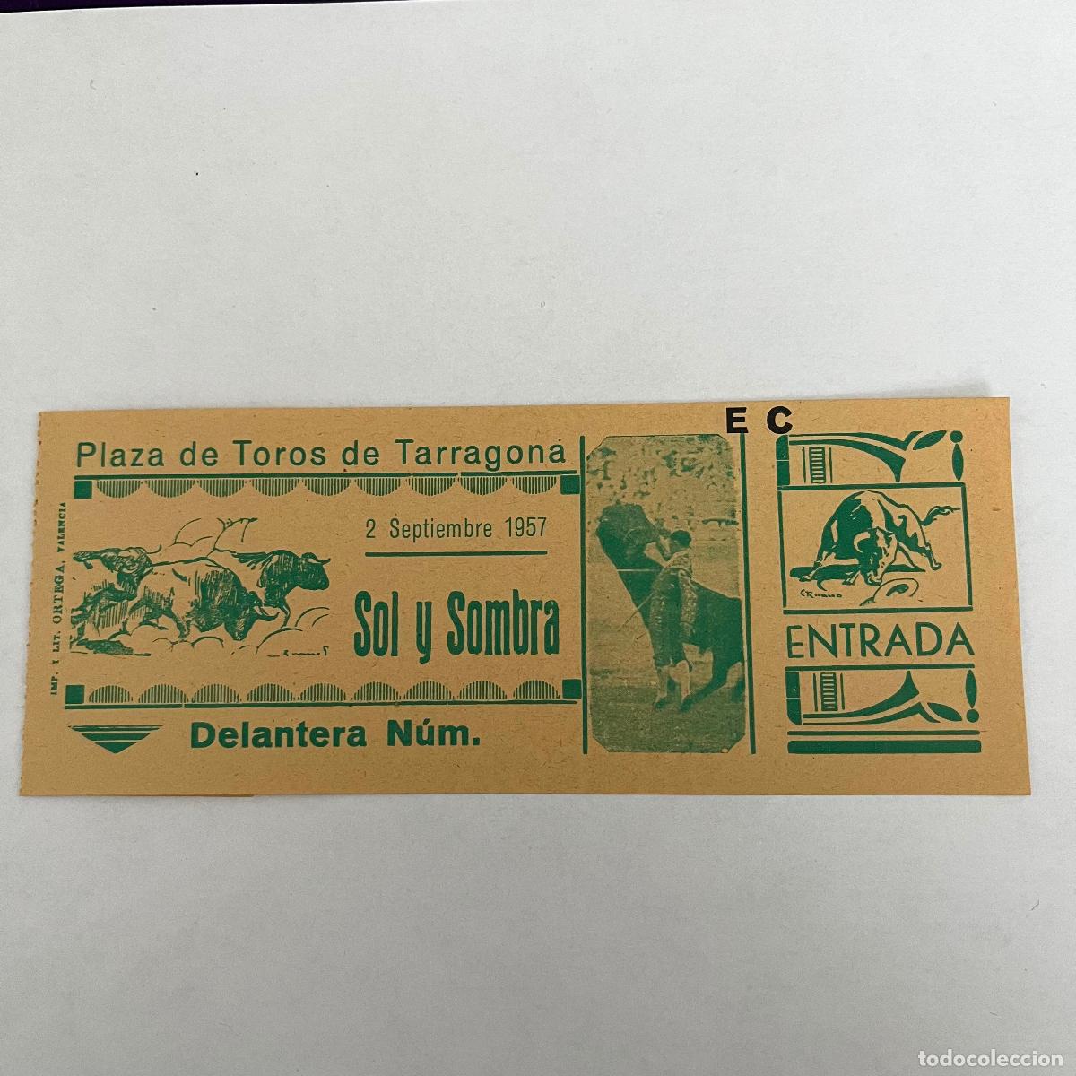 Stierkampf: ENTRADA DE TOROS. TARRAGONA. 1957.