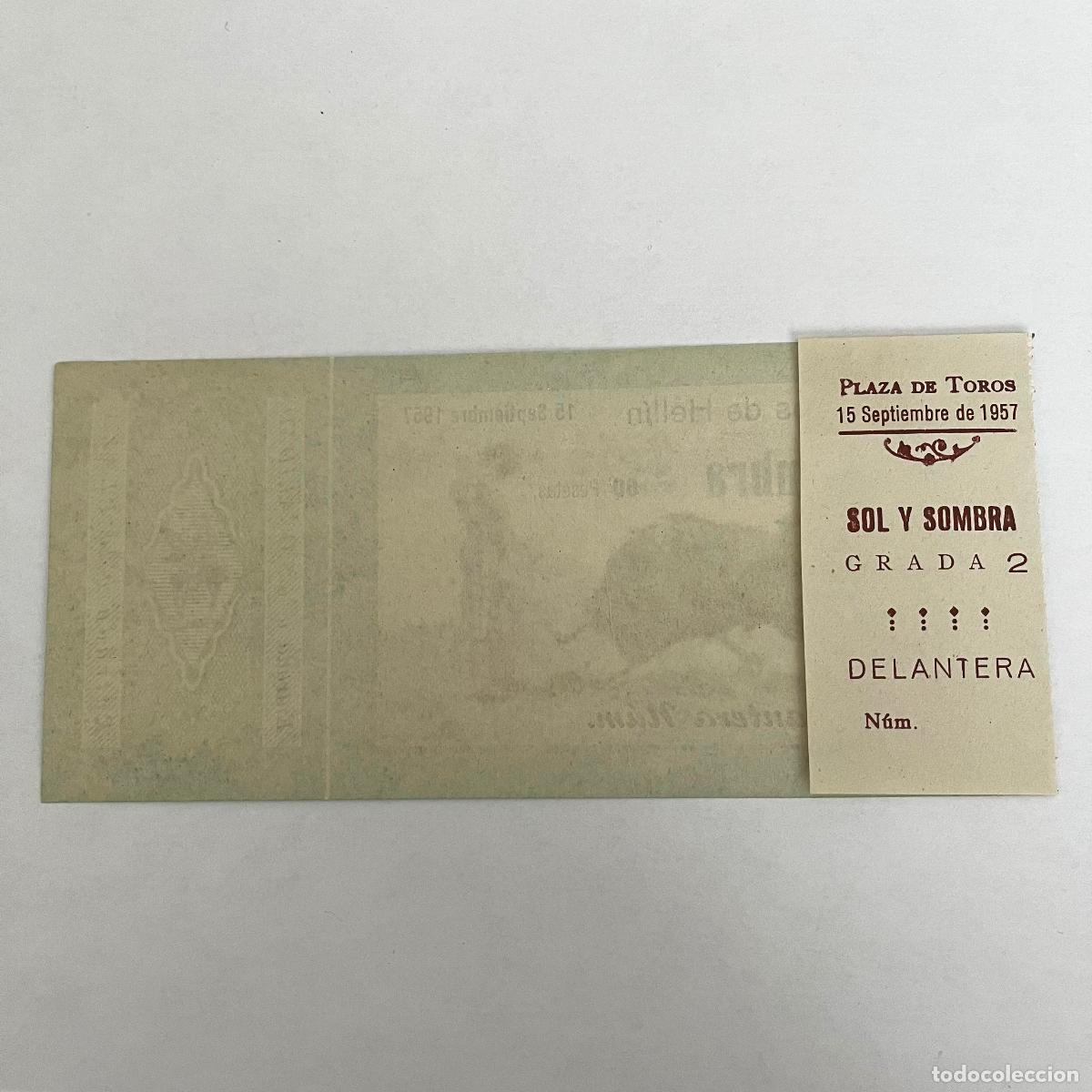Tauromaquia: ENTRADA DE TOROS. HELLIN. 1957. - Foto 2