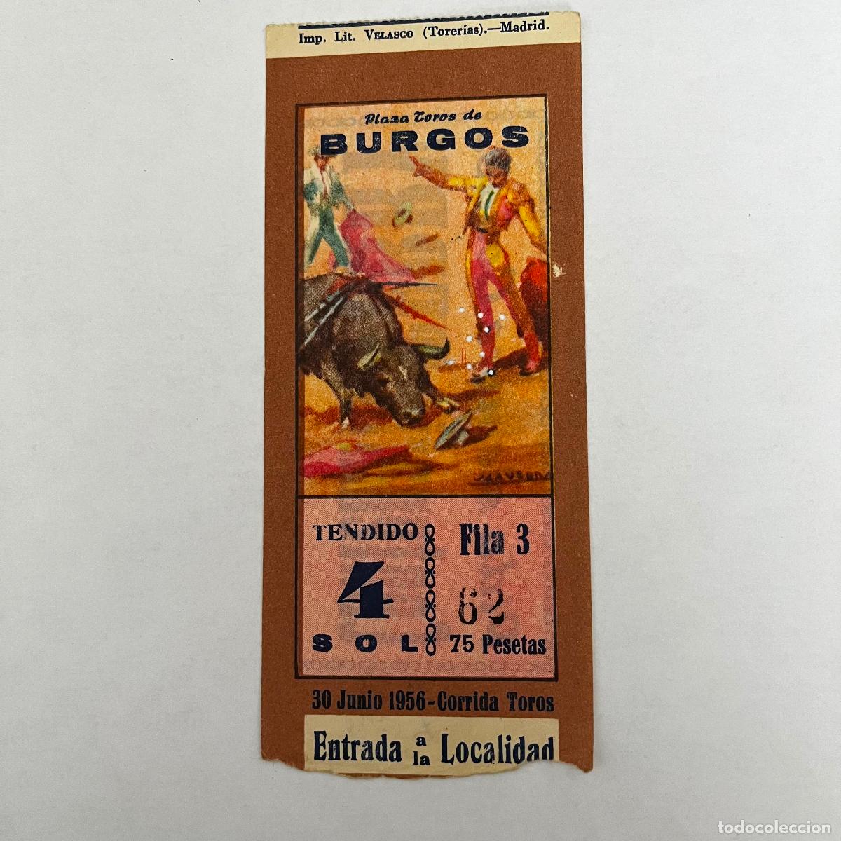 Stierkampf: ENTRADA DE TOROS. BURGOS. 1956.