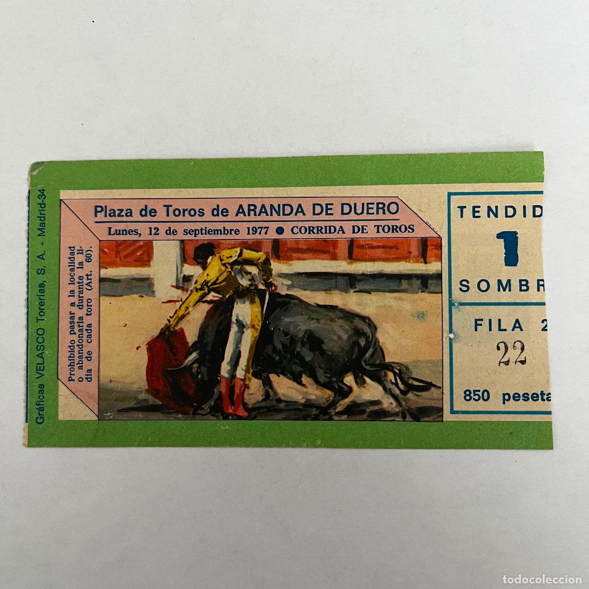 Stierkampf: ENTRADA DE TOROS. ARANDA DE DUERO. 1977.
