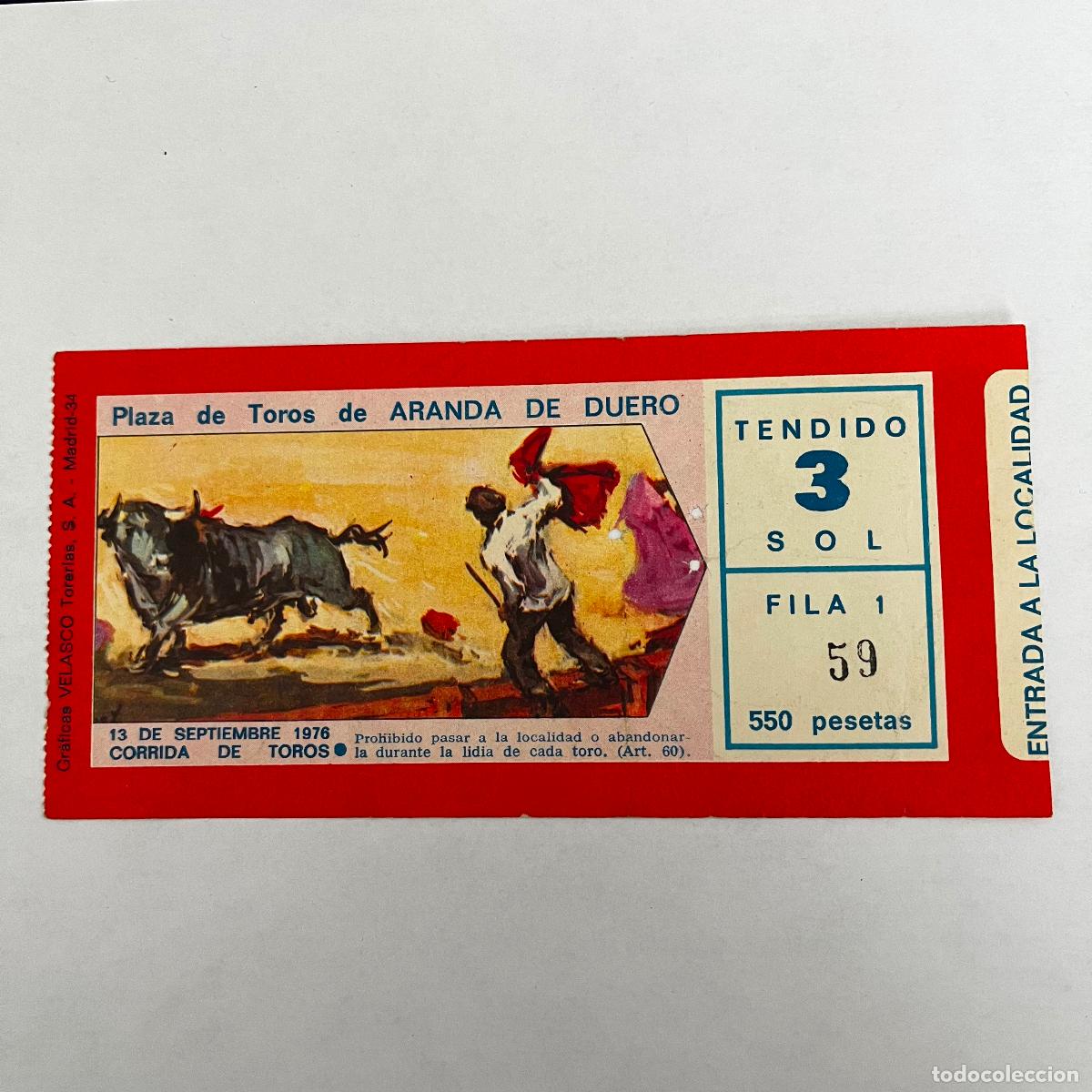 Stierkampf: ENTRADA DE TOROS. ARANDA DE DUERO. 1976.