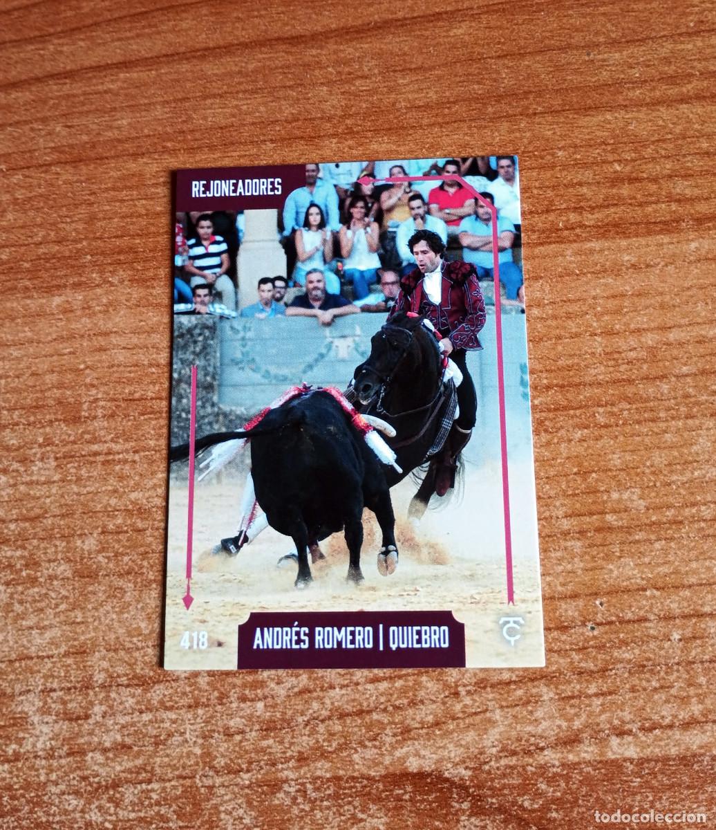 Tauromaquia: Cromo Taurocromos 2026 - N&ordm; 418 - Rejoneadores - Andr&eacute;s Romero - Quiebro
