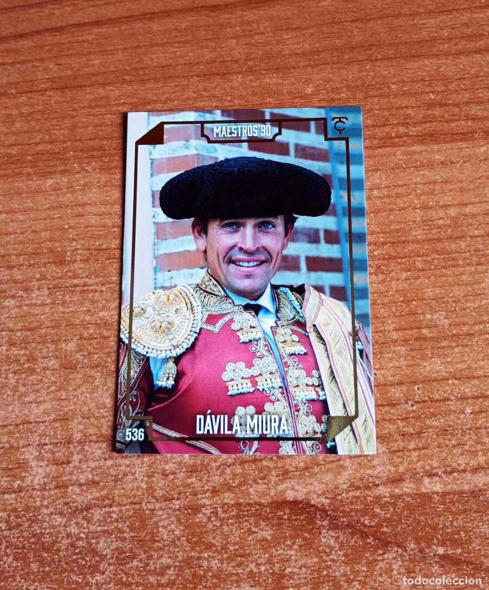 Tauromaquia: Cromo Taurocromos 2026 - N&ordm; 536 - Maestros'90 - D&aacute;vila Miura