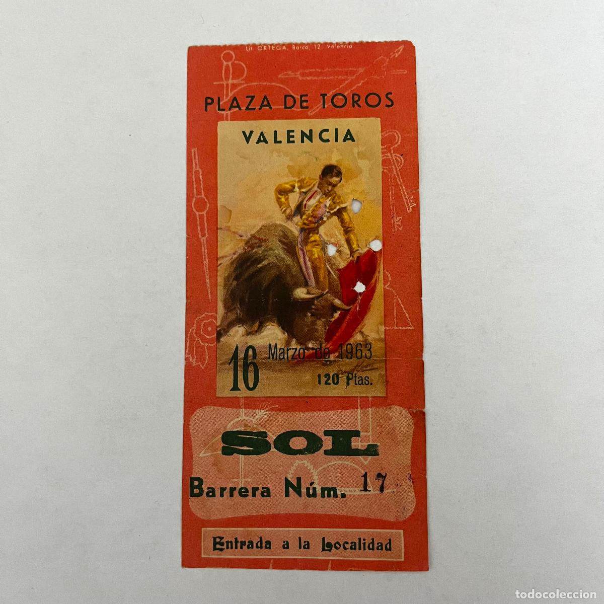 Stierkampf: ENTRADA DE TOROS. VALENCIA. 1963.