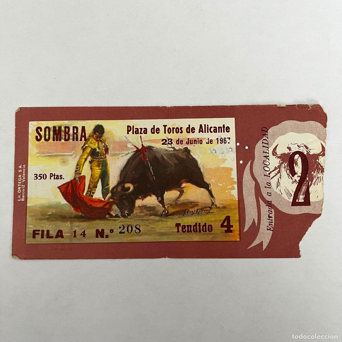 Stierkampf: ENTRADA DE TOROS. ALICANTE. 1967.
